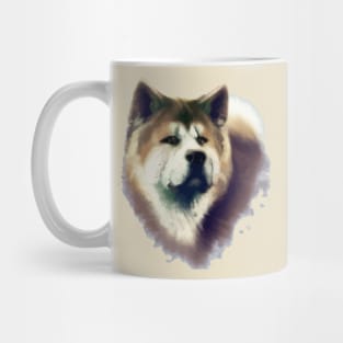 Akita Inu Watercolor Dog Mug